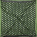 Kufiya - Stars black - green-olive green - Shemagh - Arafat scarf