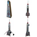 Tin Toy collectable toys rocket moonrocket skyexpress spaceship