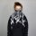 Kufiya - Pentagram black - white - Shemagh - Arafat scarf