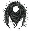 Kufiya - Pentagram black - grey - Shemagh - Arafat scarf