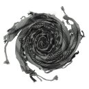 Kufiya - Stars large & small grey - black - Shemagh -...