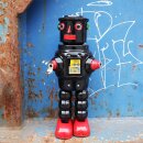 Robot tin toy robot mechanical Roby Robot