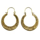 Ohrringe Metall Muster02 Hängeohrringe Modeschmuck Boho Ethno