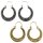 Ohrringe Metall Muster02 Hängeohrringe Modeschmuck Boho Ethno