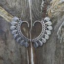 Ohrringe Metall silber Federn Ohrmanschette Ohrschmuck Modeschmuck Boho Ethno
