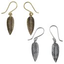 Ohrringe Metall Feder Hängeohrringe Modeschmuck Boho...