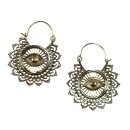 Ohrringe Metall Muster17 Auge in Ornamentik Hängeohrringe Modeschmuck Boho Ethno