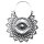 Ohrringe Metall Muster17 Auge in Ornamentik Hängeohrringe Modeschmuck Boho Ethno