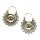 Ohrringe Metall Muster17 Auge in Ornamentik Hängeohrringe Modeschmuck Boho Ethno