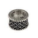 Haarschmuck Metall silber rund Zöpfe Dreadlocks Haarperle Haardekoration