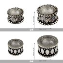 Haarschmuck Metall silber rund Zöpfe Dreadlocks Haarperle Haardekoration