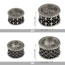 Haarschmuck Metall silber rund Zöpfe Dreadlocks Haarperle Haardekoration