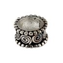 Haarschmuck Metall silber rund Zöpfe Dreadlocks Haarperle Haardekoration