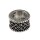 Haarschmuck Metall silber rund Zöpfe Dreadlocks Haarperle Haardekoration