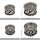 Haarschmuck Metall silber rund Zöpfe Dreadlocks Haarperle Haardekoration