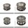 Haarschmuck Metall silber rund Zöpfe Dreadlocks Haarperle Haardekoration