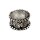 Haarschmuck Metall silber rund Zöpfe Dreadlocks Haarperle Haardekoration