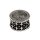 Haarschmuck Metall silber rund Zöpfe Dreadlocks Haarperle Haardekoration
