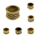 Haarschmuck Metall gold rund Zöpfe Dreadlocks...