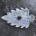 Räucherstäbchenhalter Figur Metall silber Blatt lang Aufsatz Räucherkegelhalter