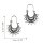 Ohrringe Metall Muster24 Herz klein Hängeohrringe Modeschmuck Boho Ethno