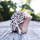 Wooden stamp tree 2.36 inch tree of life stamp made of wood