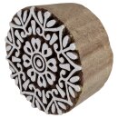 Stempel aus Holz rund Mandala 5cm Holzstempel