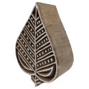 Stempel aus Holz Blatt 7,5cm Laubblatt Holzstempel