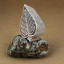 Wooden stamp leaf 2.95 inch leaflet stamp made of wood