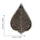 Wooden stamp leaf 2.95 inch leaflet stamp made of wood