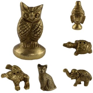 Incense stick holder figure brass gold small decoration