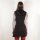 Kapuzenkleid braun stonewashed ärmellos Top mit Kapuze used look