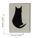 Grußkarte Katze Recyclingpapier Postkarte...