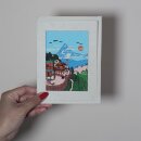 Greeting card Mount Machhapuchre recycled paper postcard card