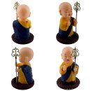 Solar wobble figure Buddha standing monk fittings wobble head solar figure