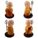 Solar wobble figure Buddha standing monk fittings wobble head solar figure