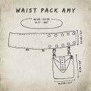 Gürteltasche - Amy - Muster 02 - Gürtelband mit abnehmbarer Tasche