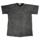 Cotton shirt Dilip black short sleeve washed look t-shirt top