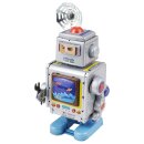 Robot tin toy spaceman astronaut with tool tin robot