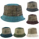 Bucket Hat Hanf Fischerhut kurze Krempe Anglerhut Hut