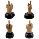 Dashboard wobble figure middle finger solar statement hand finger