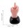 Dashboard wobble figure middle finger solar statement hand finger