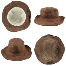 Hat hemp batik colorful flexible brim unisex straw hat beach hat