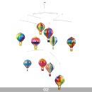 Tin toys mobile hot air balloons tin mobile wind chimes