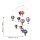 Tin toys mobile hot air balloons tin mobile wind chimes
