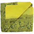 Cotton Scarf - Indian pattern 1 - yellow - squared kerchief