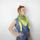 Cotton Scarf - Indian pattern 1 - yellow - squared kerchief