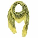 Cotton Scarf - Indian pattern 1 - yellow light - squared...