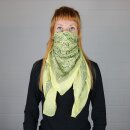 Cotton Scarf - Indian pattern 1 - yellow light - squared kerchief