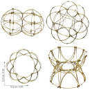 4D Mandala decorative wire mesh gold relaxation game flower of life